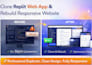 clone replit web app rebuild responsive replit website duplicate design